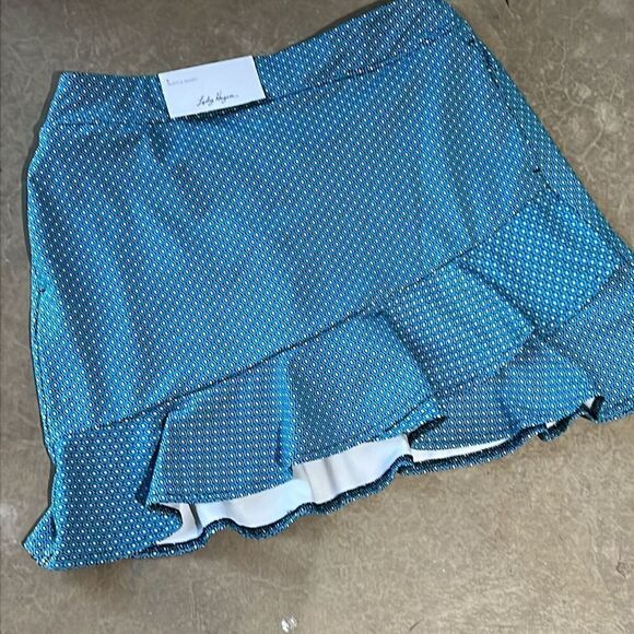 Lady Hagen Women's Overlap Ruffle Golf Skort Skirt Shorts Navette Blue B22 - Picture 3 of 9